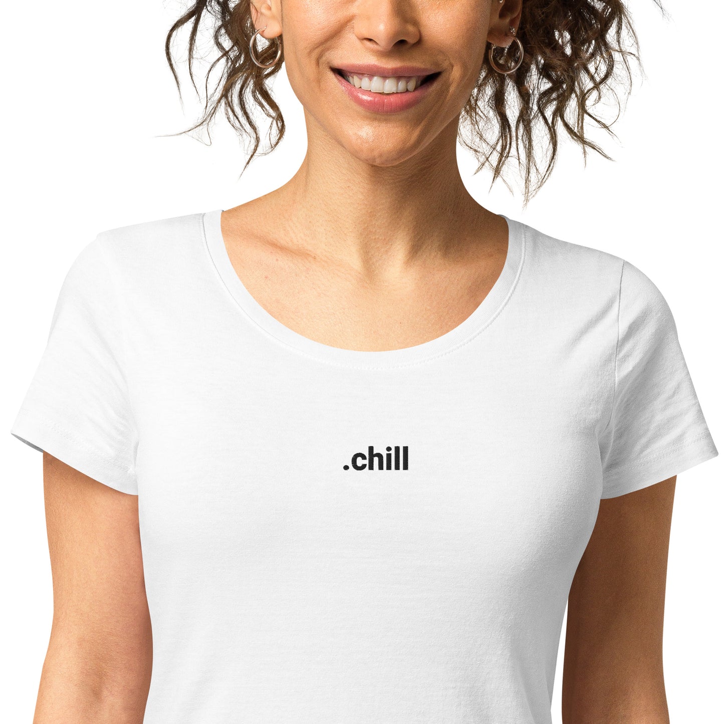 Camiseta orgánica .chill centro mujer